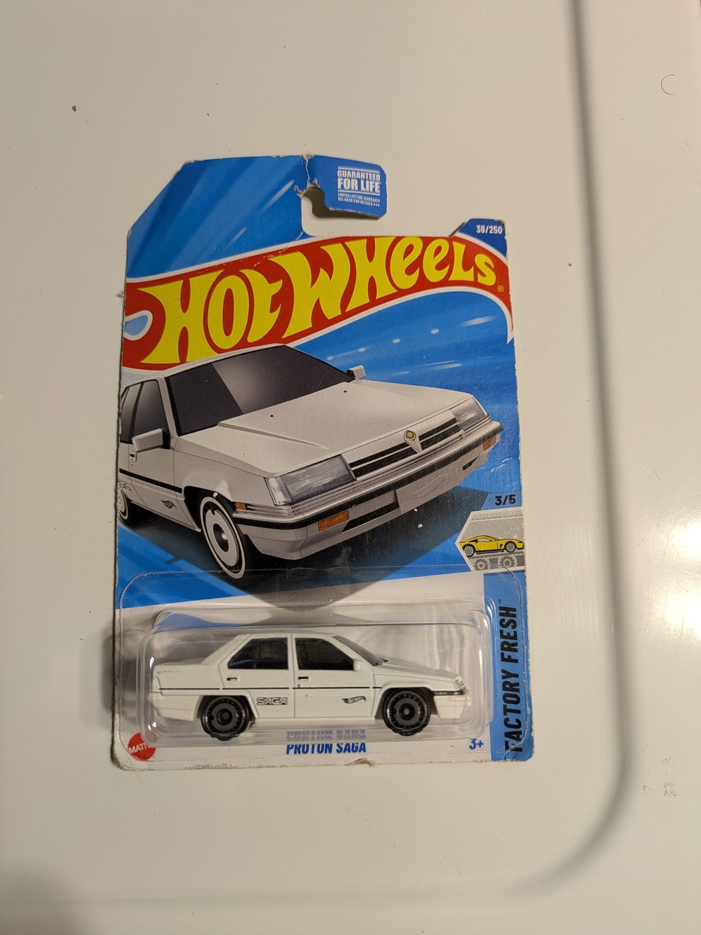 Hot Wheels Proton Saga Die-Cast Toy Car - White